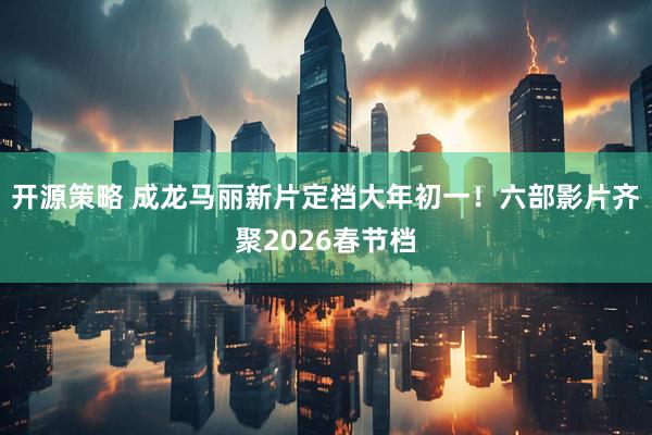 开源策略 成龙马丽新片定档大年初一！六部影片齐聚2026春节档