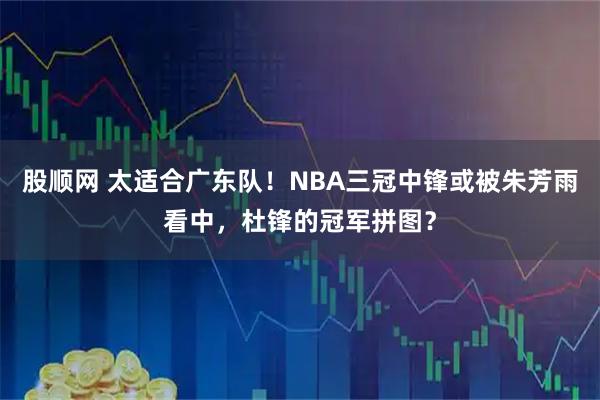 股顺网 太适合广东队！NBA三冠中锋或被朱芳雨看中，杜锋的冠军拼图？